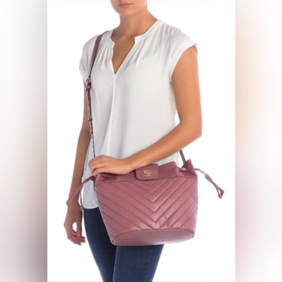 Lodis Handbags - LODIS // Carmel Loren Quilted Drawstring Crossbody Bag